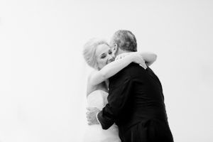 Happy couple married in Midwest during cinematic photography shoot. 