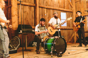 Barn Wedding Band in Wisconsin Photo