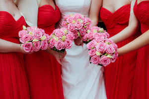 pink wedding bouquets