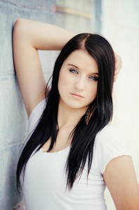 80s style senior portraits