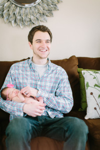 daddy with baby photo