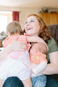 smiling family photo