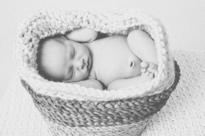 handwoven pod for baby props photo