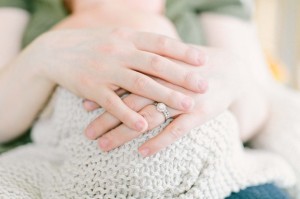 wedding ring on baby photo