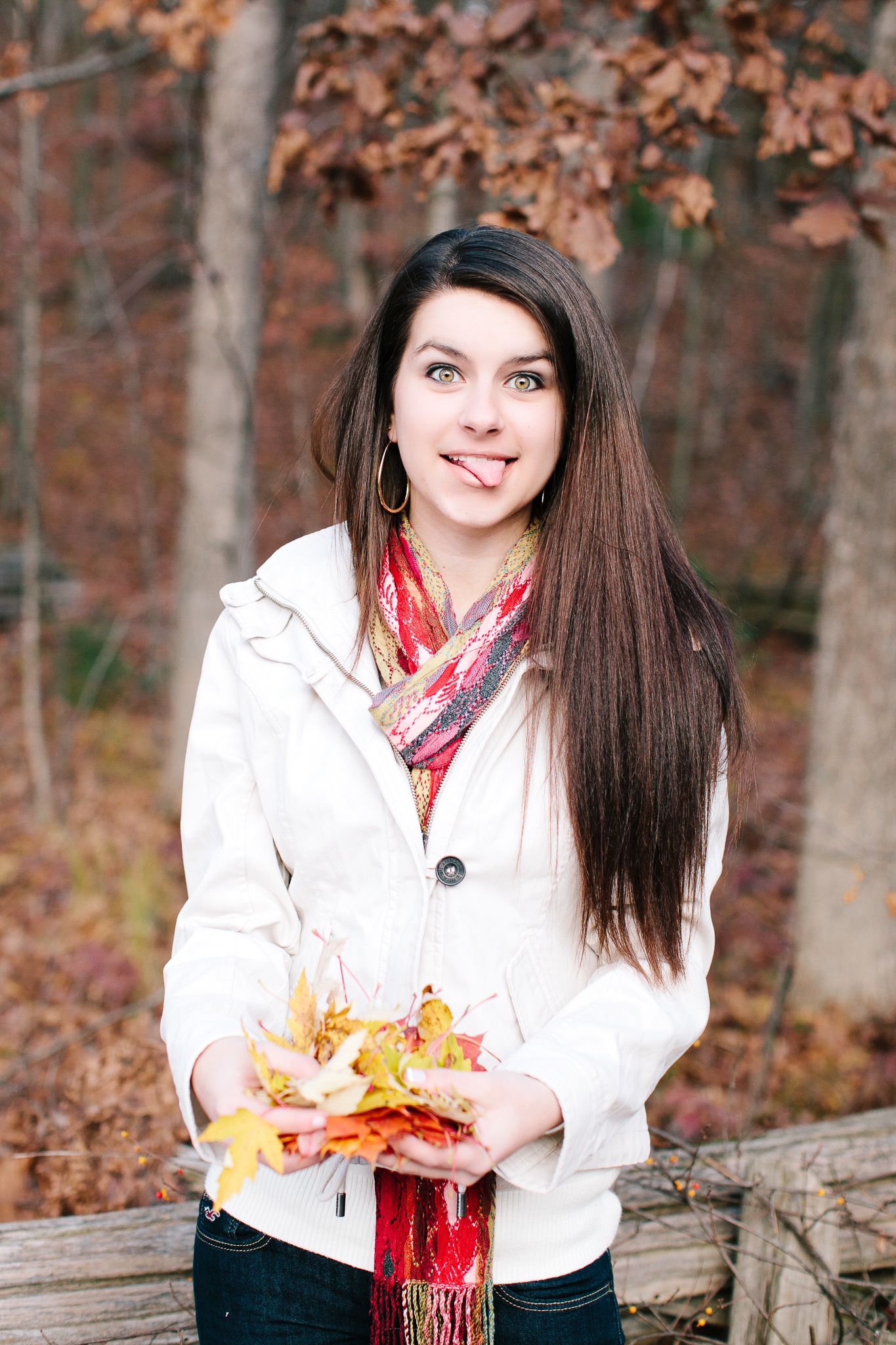 fall senior photos in wisconsin 