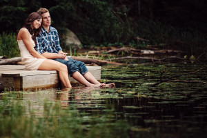 Northwoods Wisconsin Engagement Photos