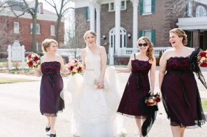 Candid Bridal Party Laughing photo