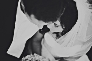 Black and White wedding Photo