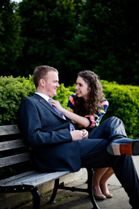 Sunset on Lake Michigan Chicago Engagement Photographer
