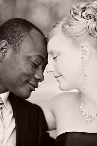bi-racial wedding photos