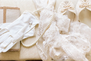 pearls for a wedding photo