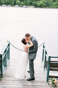 Bride and Groom wedding photos by Mississippi River Lacrosse WI