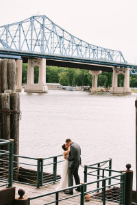 Bride and Groom wedding photos by Mississippi River Lacrosse WI