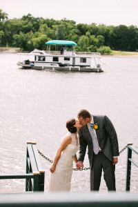 Bride and Groom wedding photos by Mississippi River Lacrosse WI