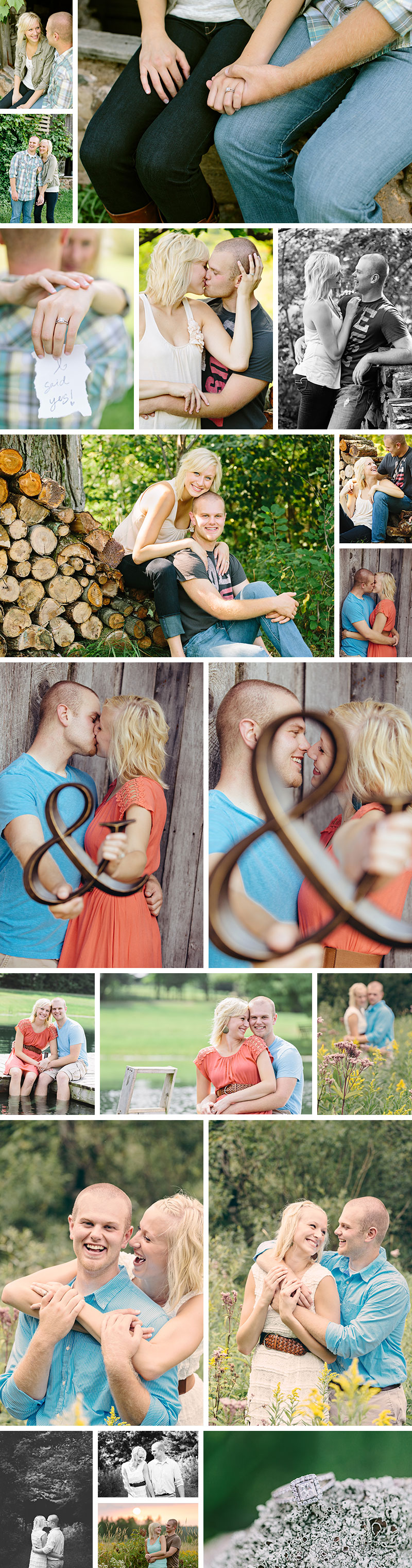 fun summer engagement photos