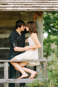 Rustic Outdoor Building Engagement Colby Wisconsin