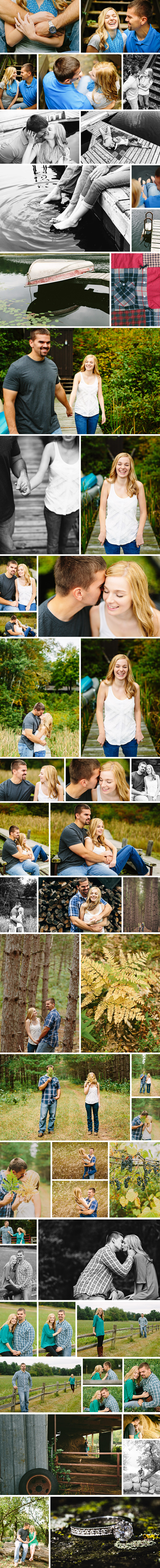 cabin engagement photos