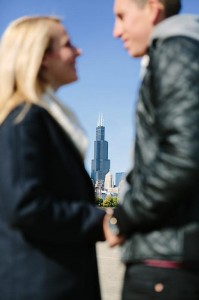 Chicago Skyline in background