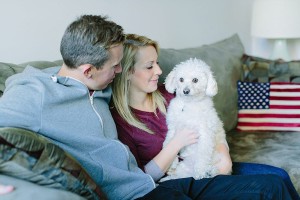 British Flag vs. American Flag engagement photos