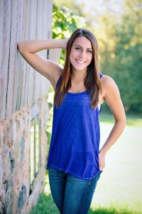 On location senior photo