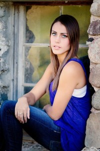 On location senior photo