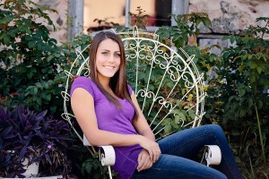 On location senior photo