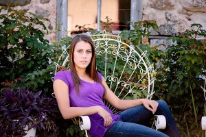 On location senior photo