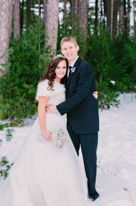 Winter Wonderland Wedding Photo