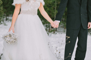 Winter Wonderland Wedding Photo