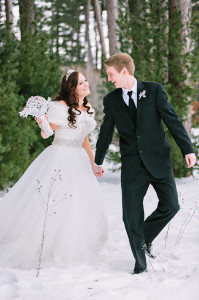 Winter Wonderland Wedding Photo