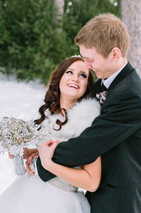 Winter Wonderland Wedding Photo