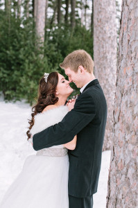 Winter Wonderland Wedding Photo