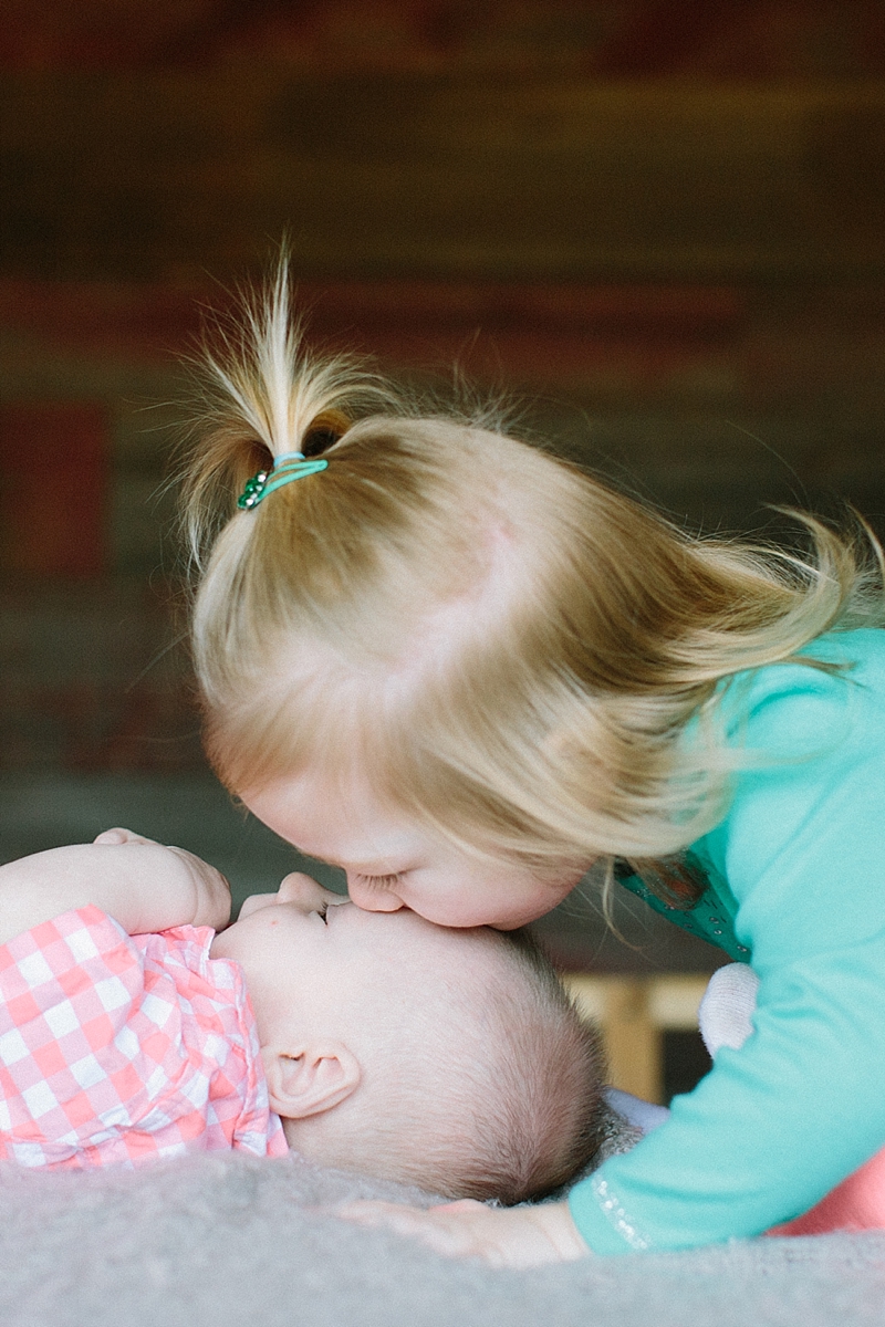 sister with little brother photo 