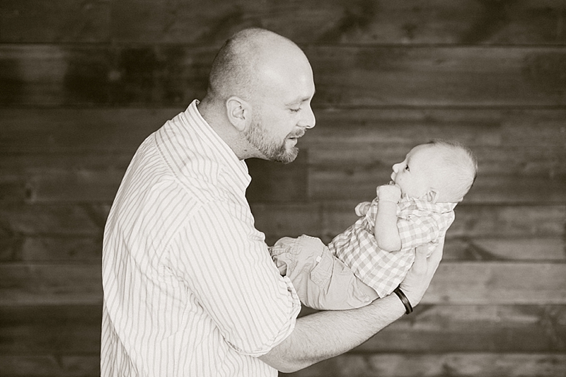 sepia father son photo 