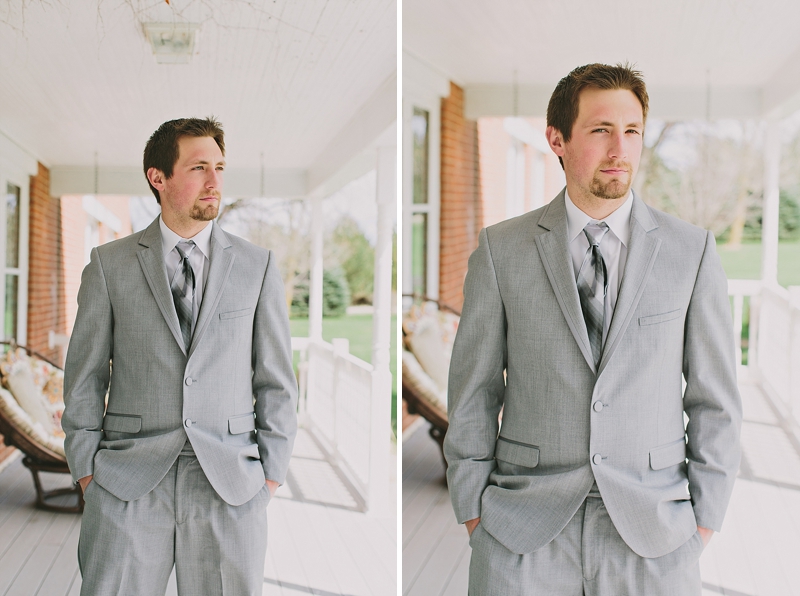 handsome groom in tux photo 