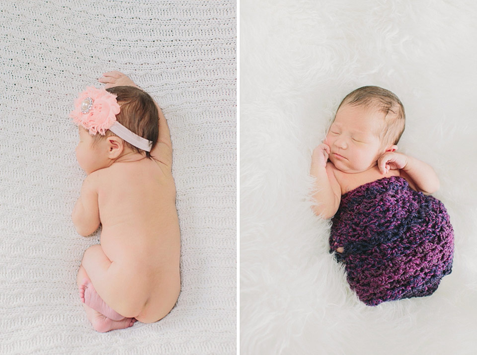 newborn baby photo on blanket