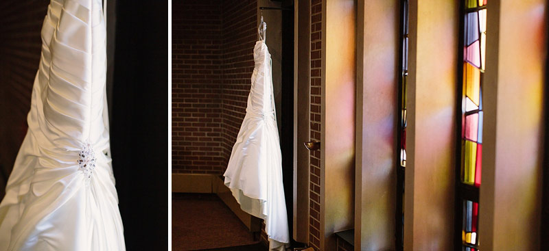 wedding dress stain glass window photo