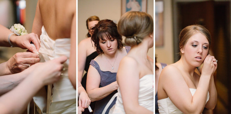 mother daughter photo getting ready at wedding