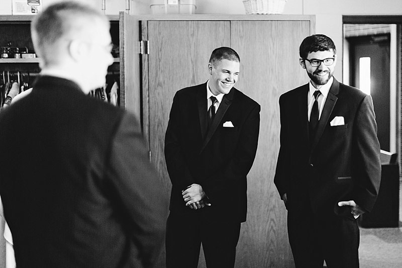 groom getting ready at wedding