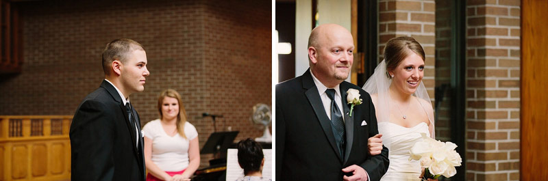 father walking daughter down the isle photo