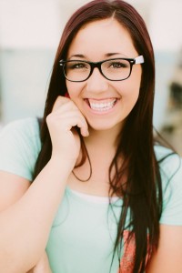glasses photos on young girl