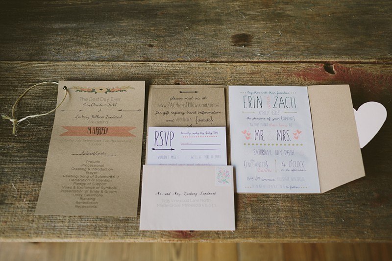 rustic wedding invites photo