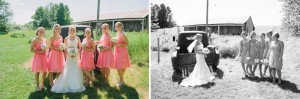 pink wedding dresses
