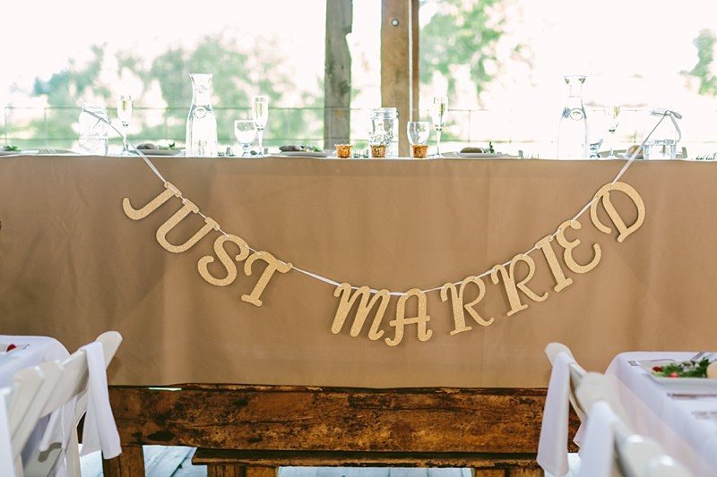 just married sign