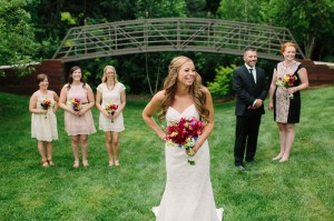 wildflowers at outdoor wedding