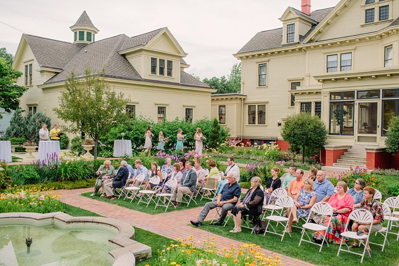 small backyard wedding