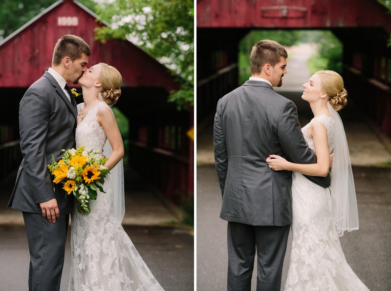 Wausau Wisconsin Wedding Photos under bridge 