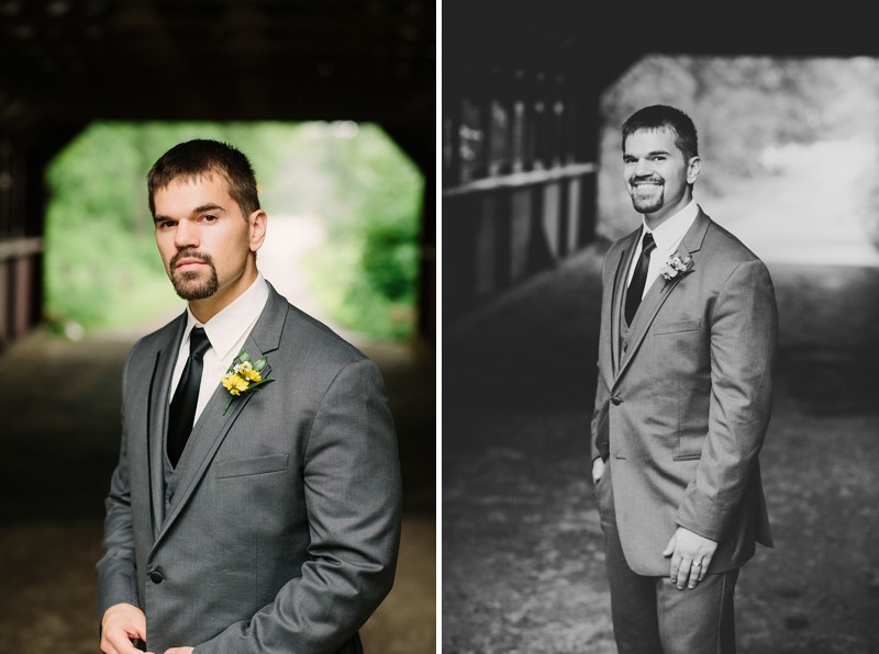 Wausau Wisconsin Wedding Photos under bridge 