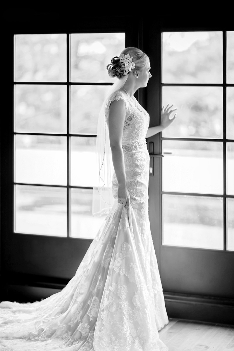 Bride by window at Rothschild Pavillion