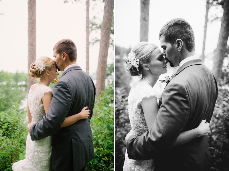 Ourdoor Wedding Bride and Groom Photos raining on wedding day